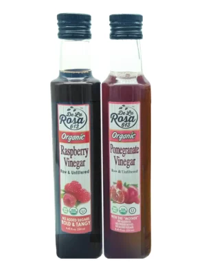 ORGANIC RASPBERRY AND POMEGRANATE VINEGAR 250ML COMBO