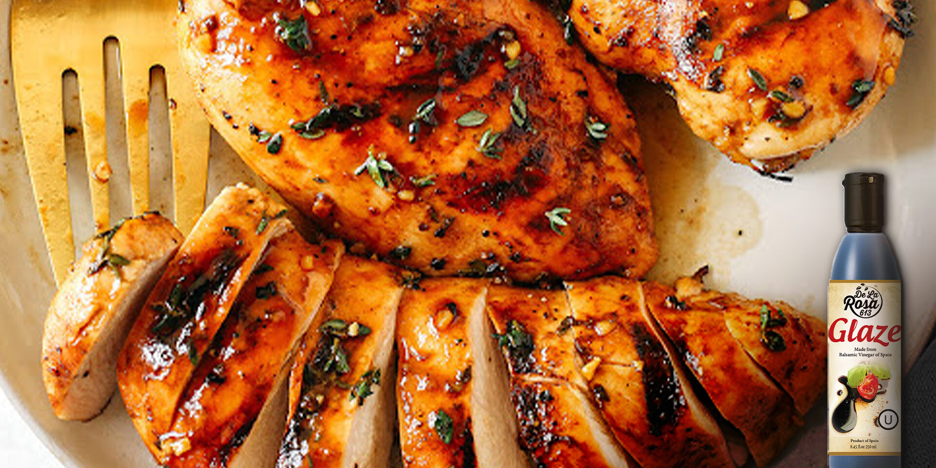 Baked Balsamic Honey Glazed Chicken | De La Rosa