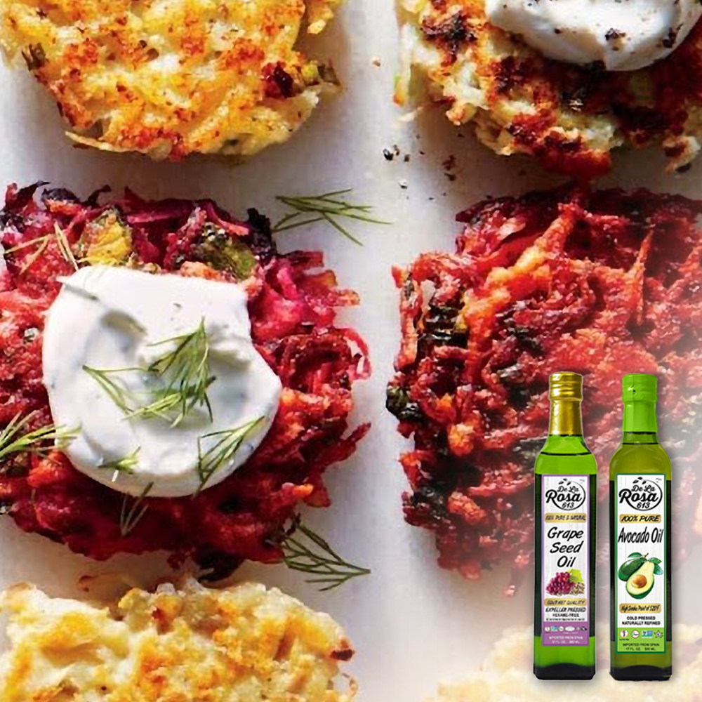 Delarosa613 | Beet Latkes Stuffed With Goat Cheese