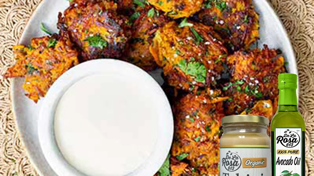 Carrot Cilantro Fritters recipe image