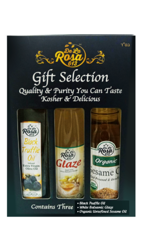 GIFT BOX IMAGES BLK_TRUFFLE OIL WHITE GLAZE UNREFINED SESAME OIL