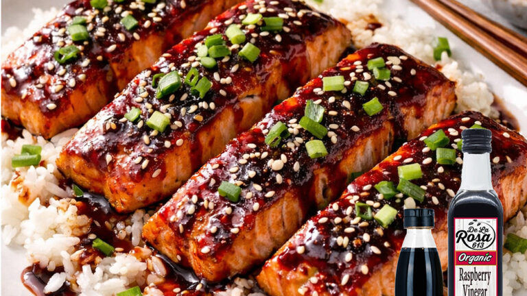 recipe post raspberry salmon Square