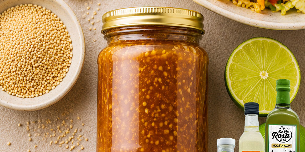 toasted-sesame-dressing-recipe Asian Toasted Sesame Dressing with Organic Rice Vinegar, Organic Toasted Sesame Oil and Avocado Oil